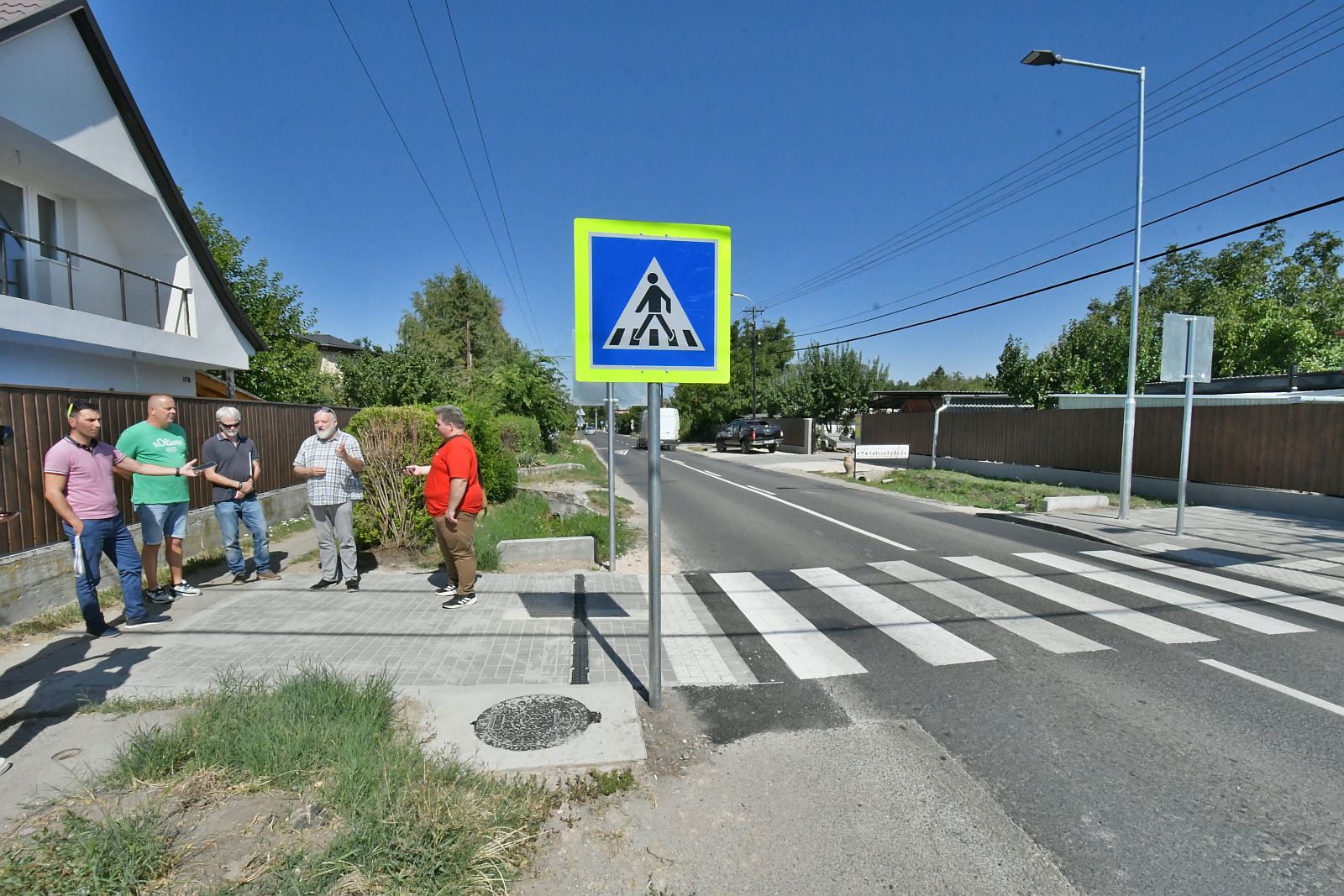 Új gyalogos átkelőhely épült az Úrhidai - Oravicai utca kereszteződésben